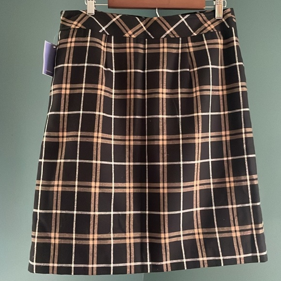 Y2K Laura Scott Plaid Lined Skirt Medium NWT preppy NWT - Picture 2 of 6